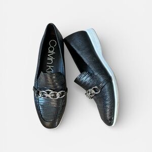 Calvin Klein Banda loafers black silver 6